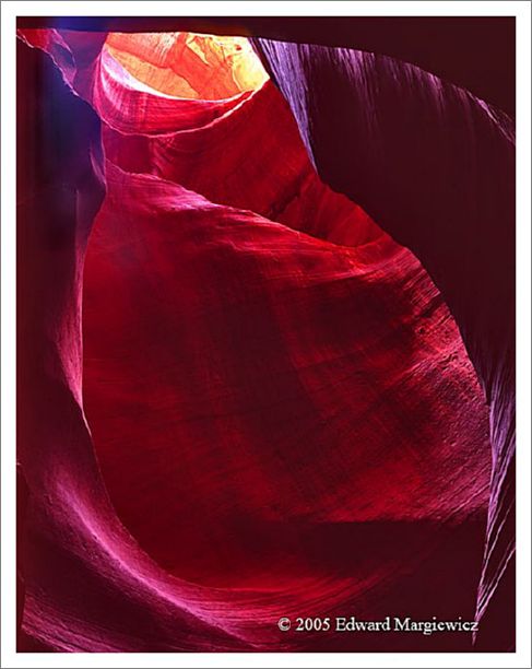 450389---Magenta chamber in the Upper Antelope Canyon